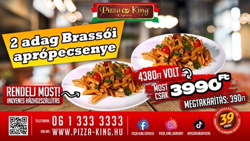 Pizza King 7 - 2 adag brassói  - Szuper ajánlat - Online rendelés