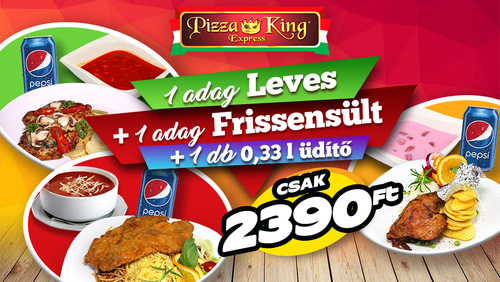 Pizza King 13 - A menü - Szuper ajánlat - Online rendelés