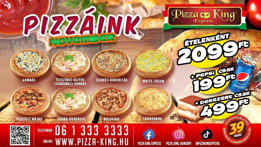 Pizza King Pizza rendelés Budapesten
