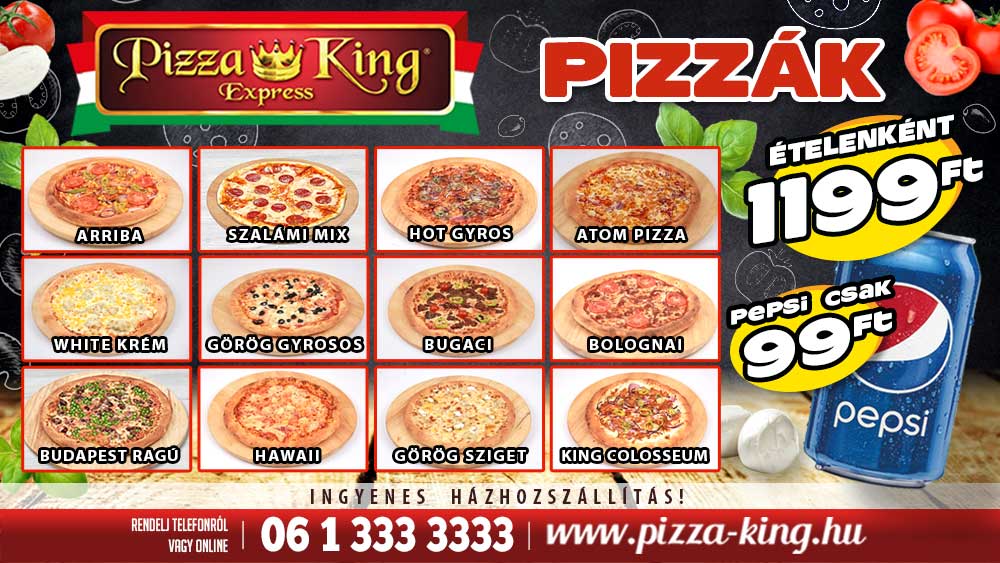 Pizza King Pizza rendelés Budapesten